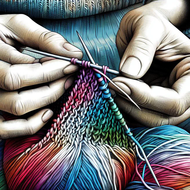 Front Loops in Knitting