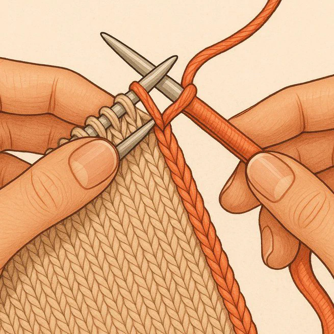 Picking Up Stitches for Applied I-Cord Edge