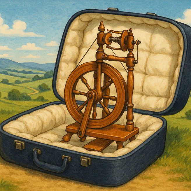 Safely Transporting Castle Style Spinning Wheels